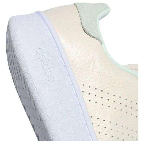 adidas Women's Advantage bold Cloud White / Dash Green EH2056 Size UK 5 (SA 5)